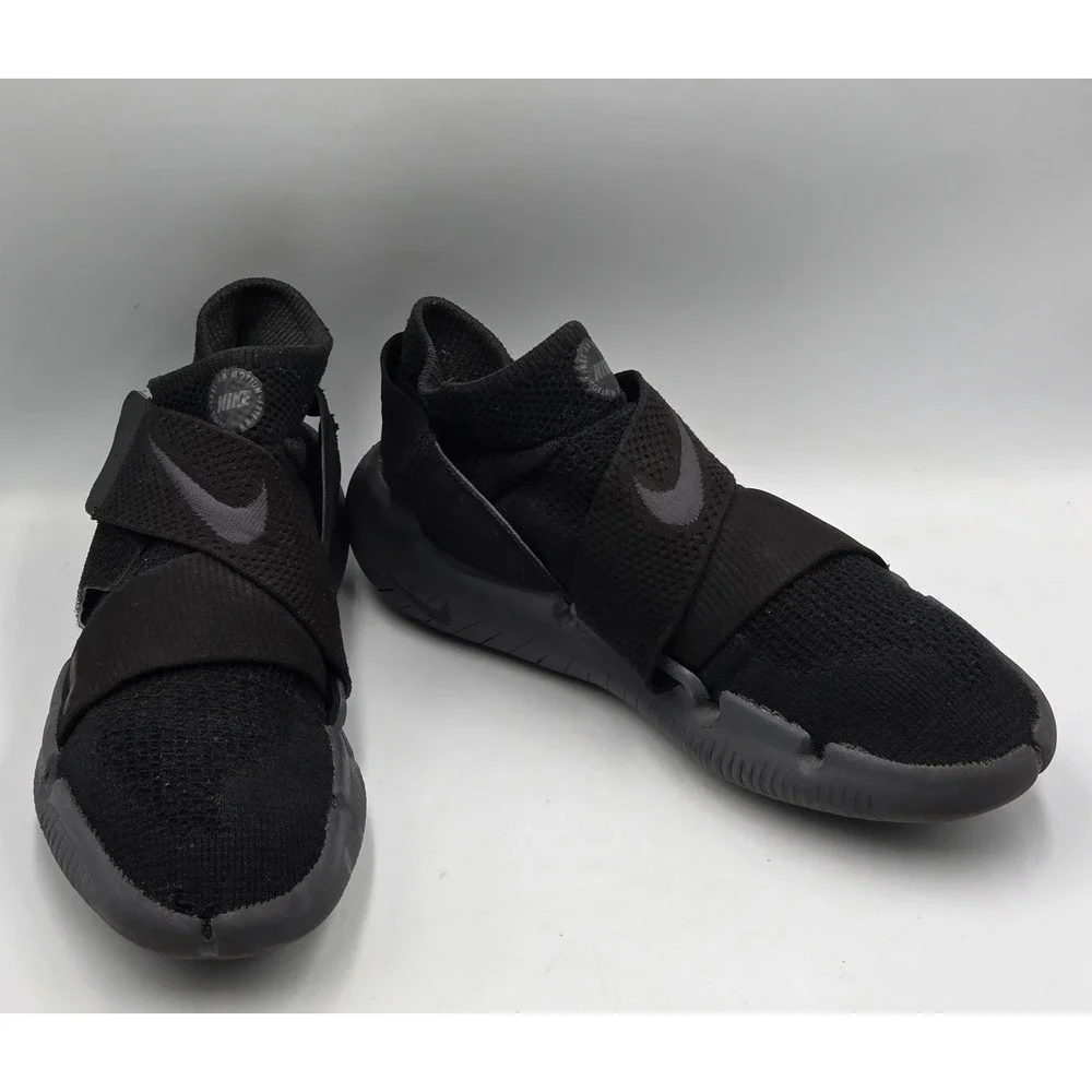 Nike Free RN Motion Flyknit Running Shoes 2017 Black Mens Size 10.5